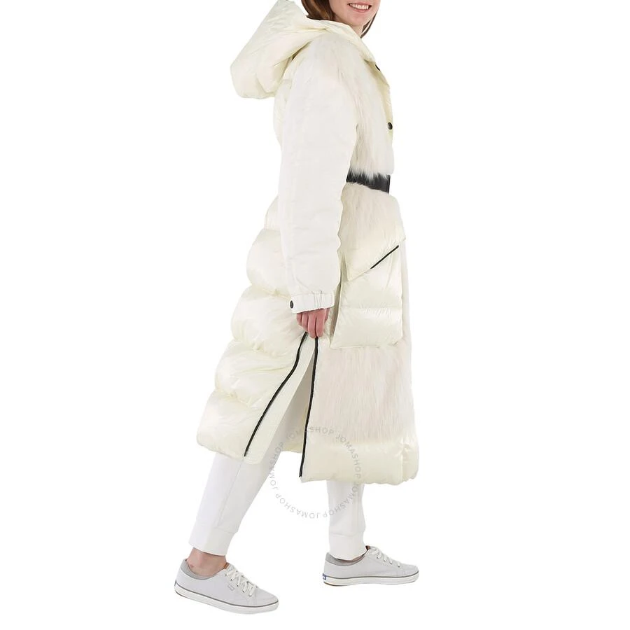 商品Moncler|Ladies White Sarina Long Fur Coat,价格¥11246,第2张图片详细描述