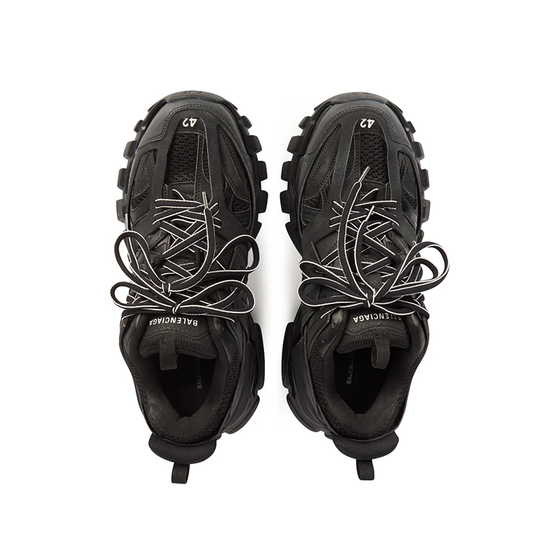 巴黎世家 Track系男黑色聚氨酯镂空网眼运动鞋 商品