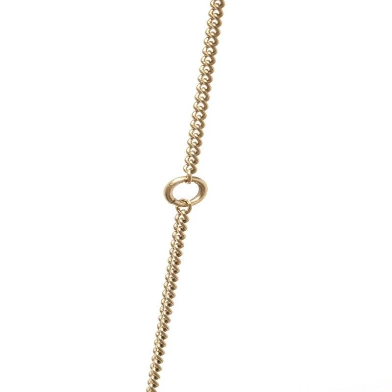 商品[二手商品] Chanel|Chanel Gold Metal CC Snowflake Necklace,价格¥8796,第4张图片详细描述