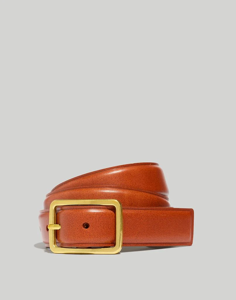 商品Madewell|Square-Buckle Leather Belt,价格¥345,第1张图片