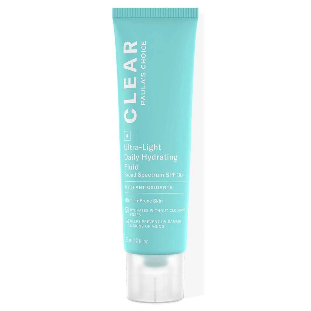 商品Paula's Choice|Paula's Choice Clear Ultra-Light Daily Mattifying Fluid SPF 30+ (60ml),价格¥246,第1张图片