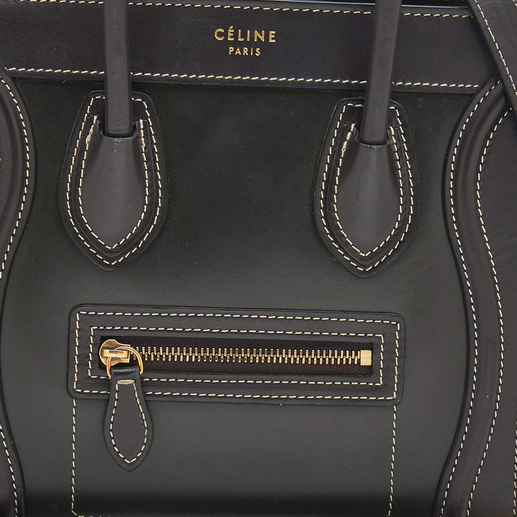 Celine Tri-Color Leather Nano Luggage Tote商品第5张图片规格展示