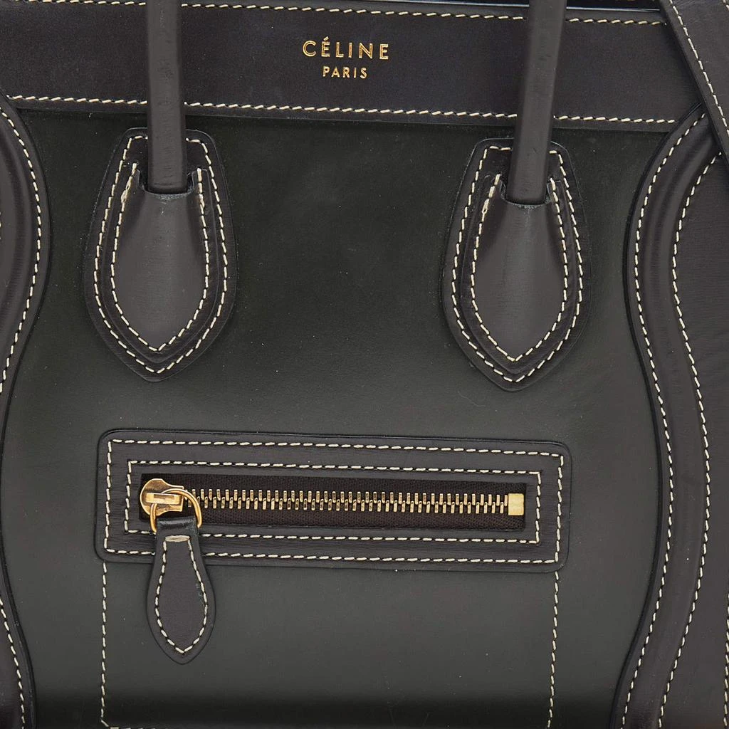 商品[二手商品] Celine|Celine Tri-Color Leather Nano Luggage Tote,价格¥6930,第5张图片详细描述