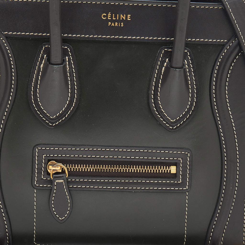 商品[二手商品] Celine|Celine Tri-Color Leather Nano Luggage Tote,价格¥7509,第7张图片详细描述