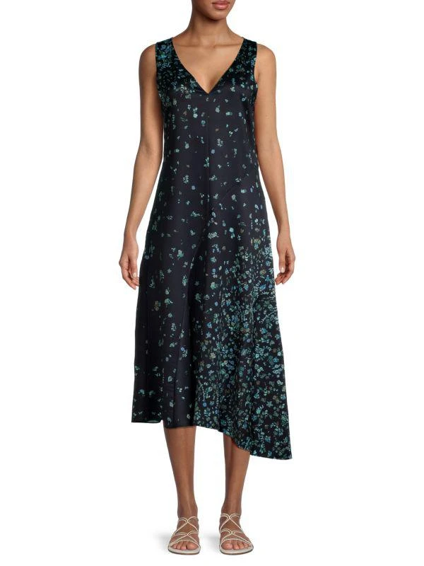 商品Vince|Asymmetrical Floral Dress,价格¥1576,第1张图片