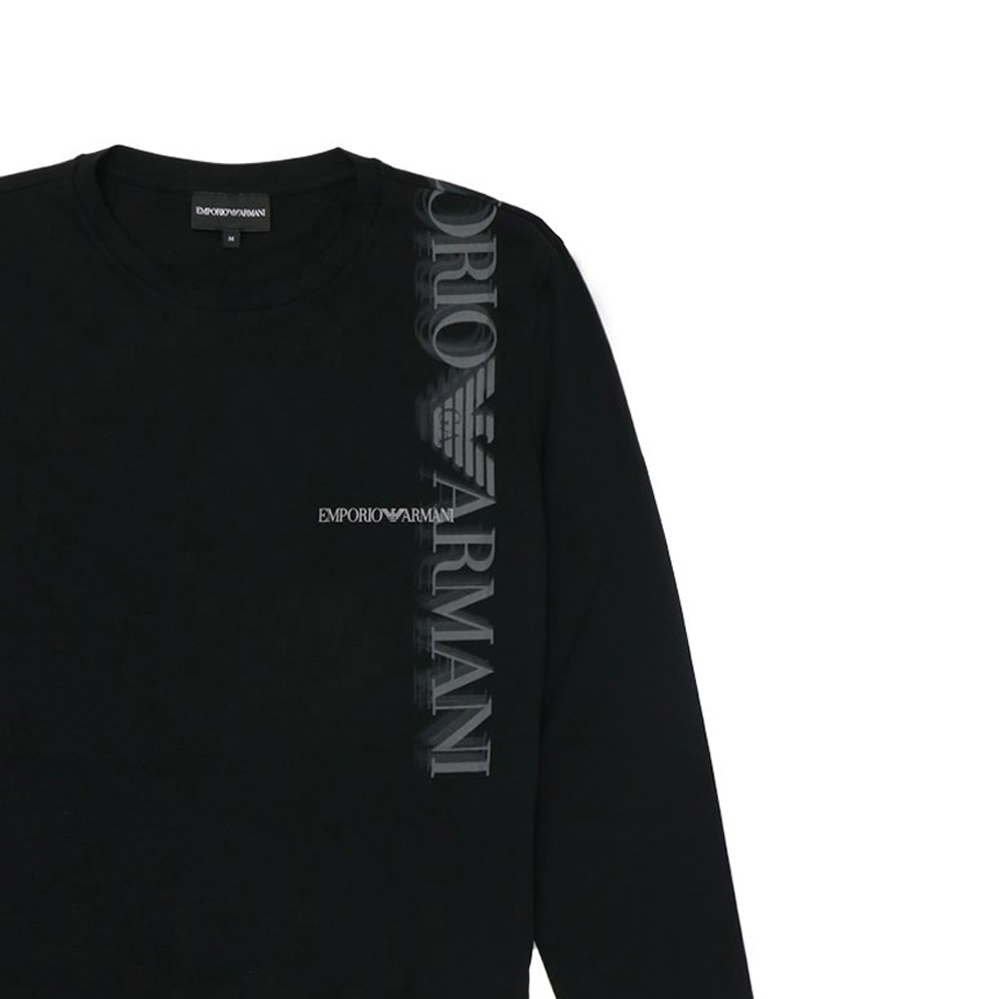 EMPORIO ARMANI 男士浅黑色长袖T恤P1T22J-P1Q4J-999商品第4张图片规格展示