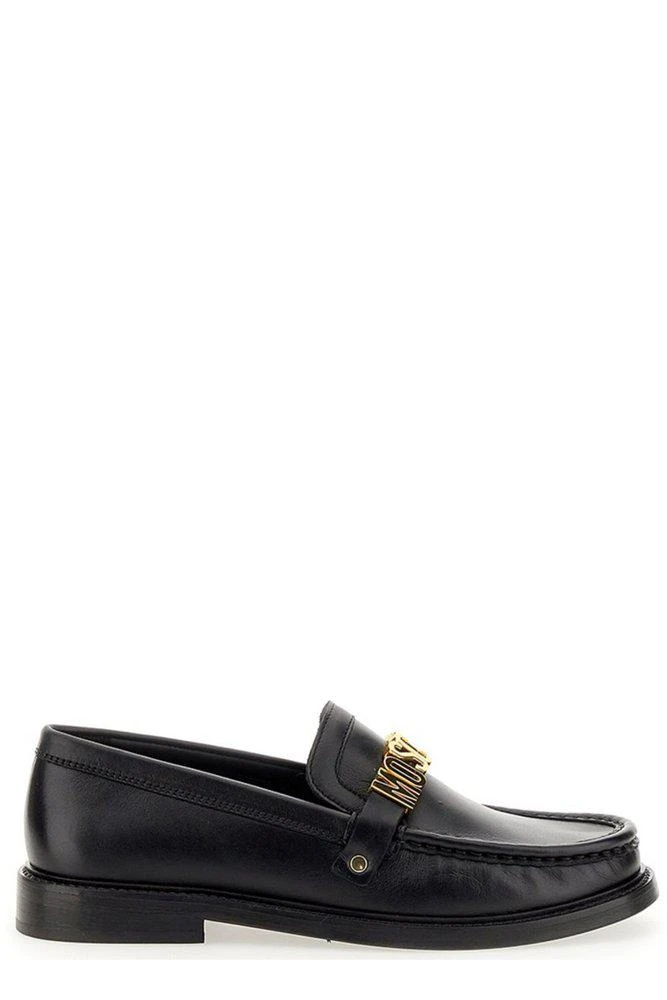 商品Moschino|Moschino Logo Plaque Slip-On Loafers,价格¥2120,第1张图片