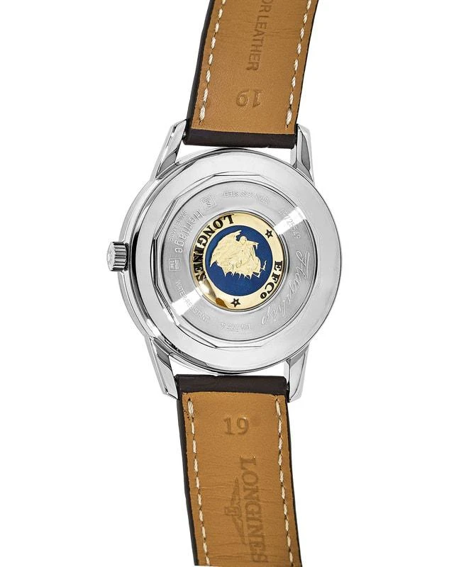 商品Longines|Longines Flagship Heritage Automatic Silver Dial Men's Watch L4.795.4.78.2,价格¥9009,第3张图片详细描述