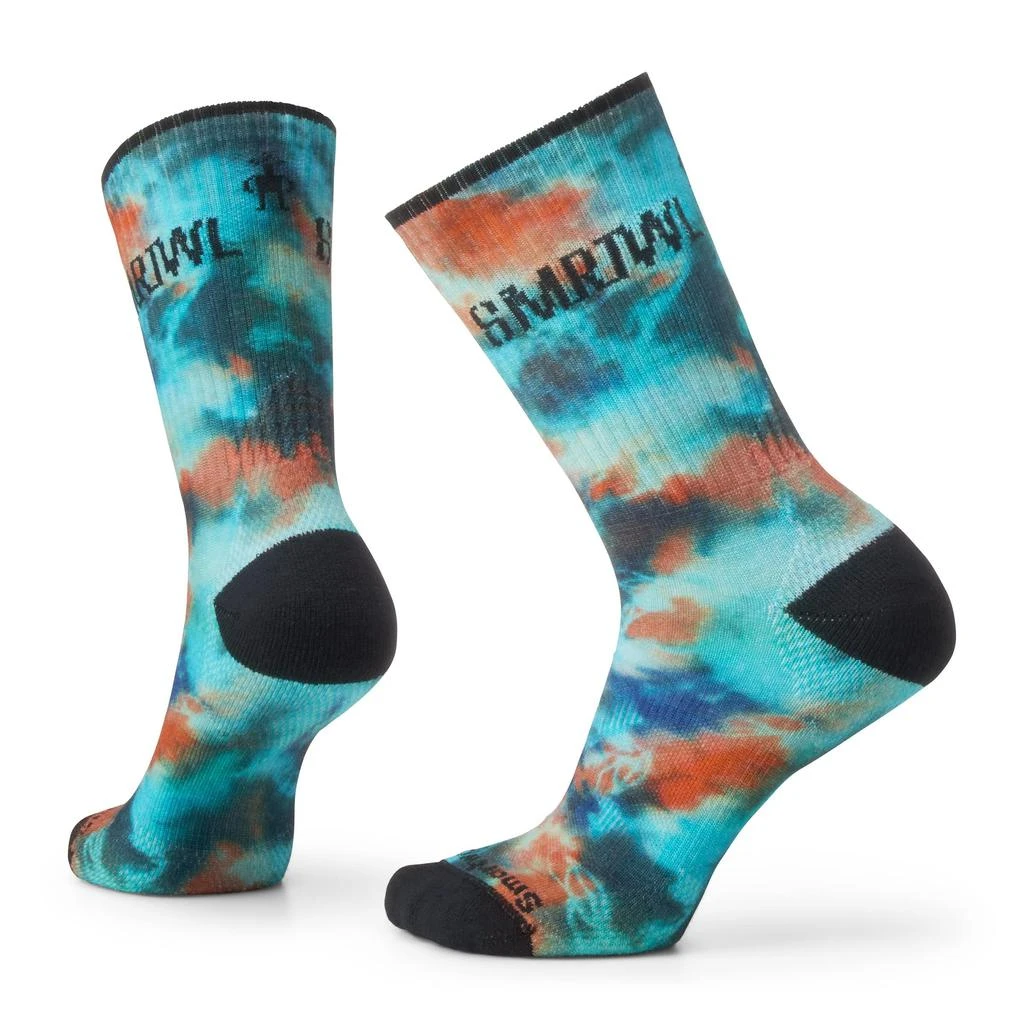 商品SmartWool|Athletic Far Out Tie-Dye Print Crew,价格¥144,第1张图片