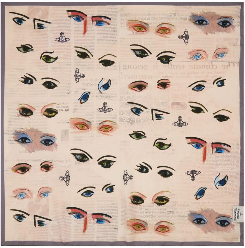 商品Vivienne Westwood|Beige 'Eyes' Scarf,价格¥842,第2张图片详细描述