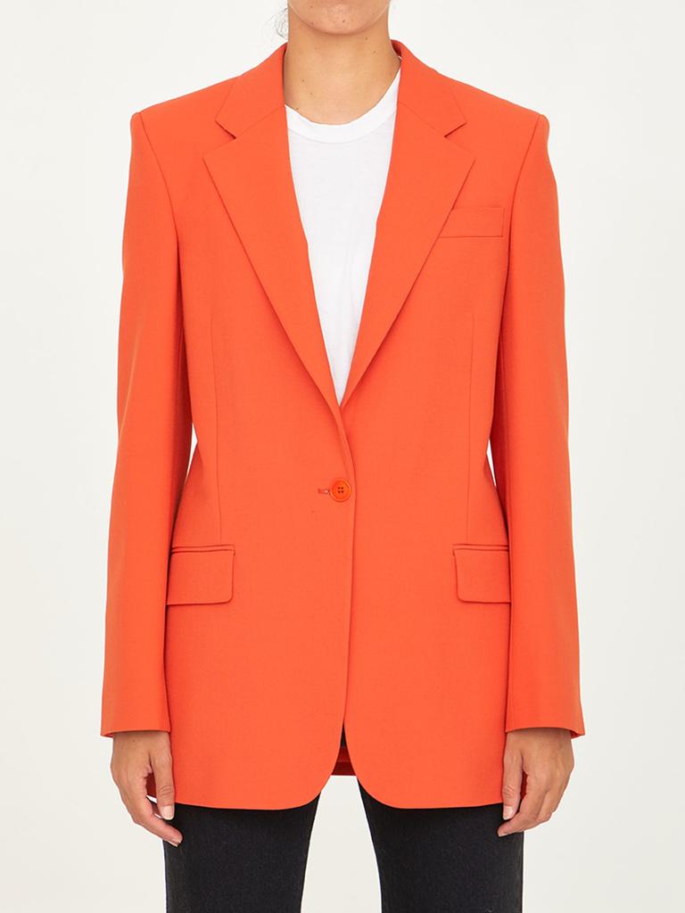 Stella McCartney Single-breasted Orange Jacket商品第1张图片规格展示