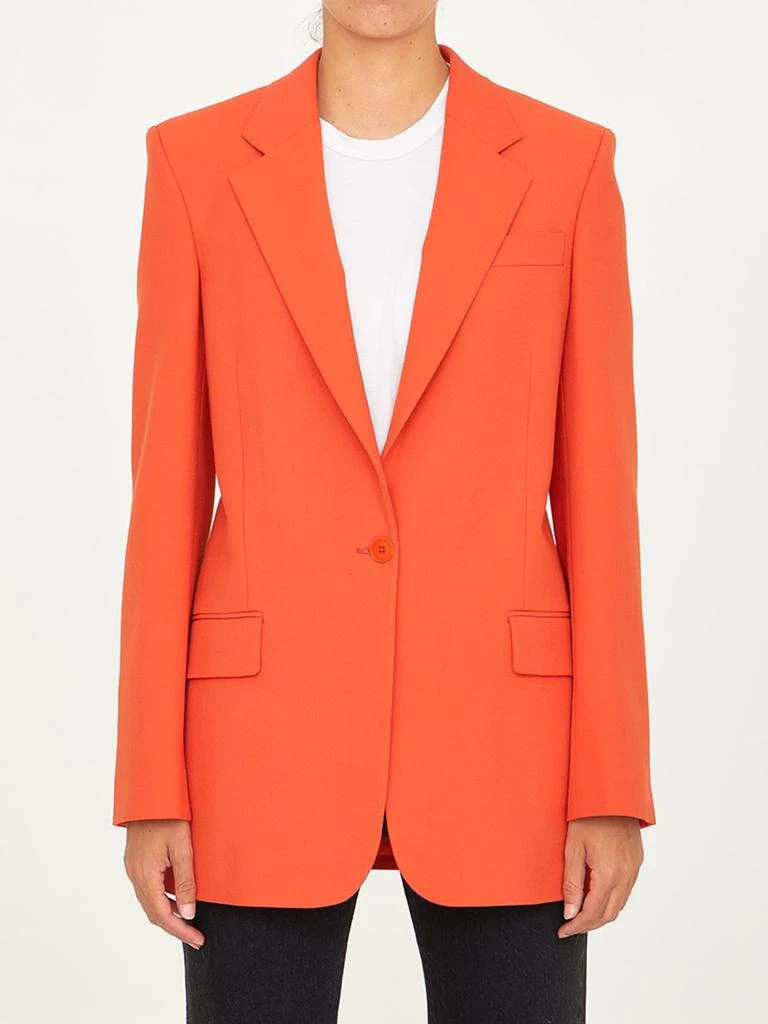 商品Stella McCartney|Stella McCartney Single-breasted Orange Jacket,价格¥8887,第1张图片