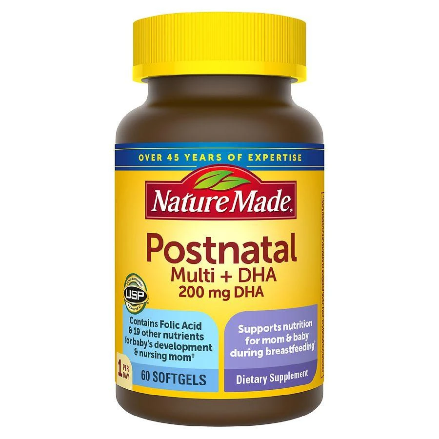 Nature Made Postnatal Multivitamin + DHA 200 mg 1