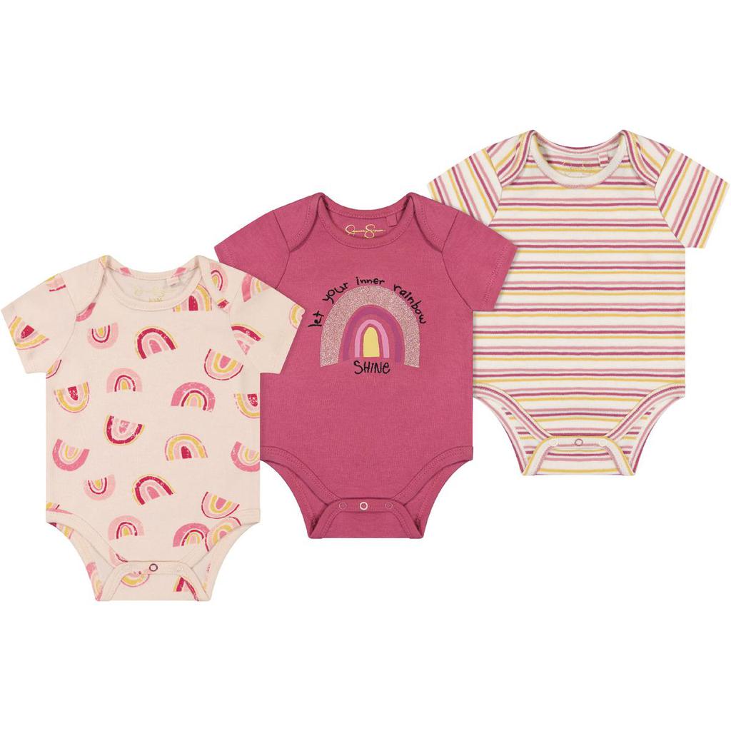 Jessica Simpson 3 Piece Newborn Romper商品第2张图片规格展示