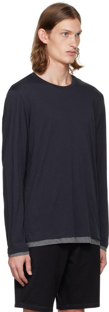 商品Vince|Navy Layered Long Sleeve T-Shirt,价格¥536,第4张图片详细描述