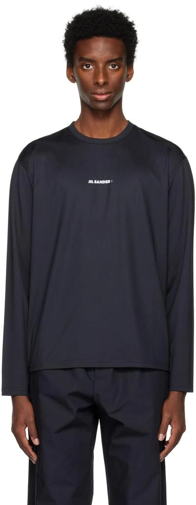 商品Jil Sander|Black Crewneck Long Sleeve T-Shirt,价格¥3081,第1张图片