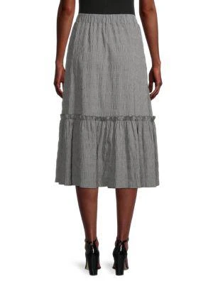 商品Tahari|​Textured Ruffle Midi Skirt,价格¥226,第2张图片详细描述