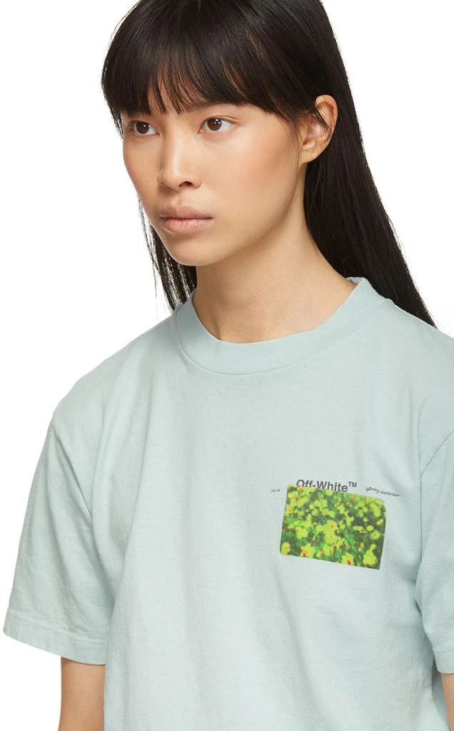 商品Off-White|Blue Flowers T-Shirt,价格¥1005,第4张图片详细描述