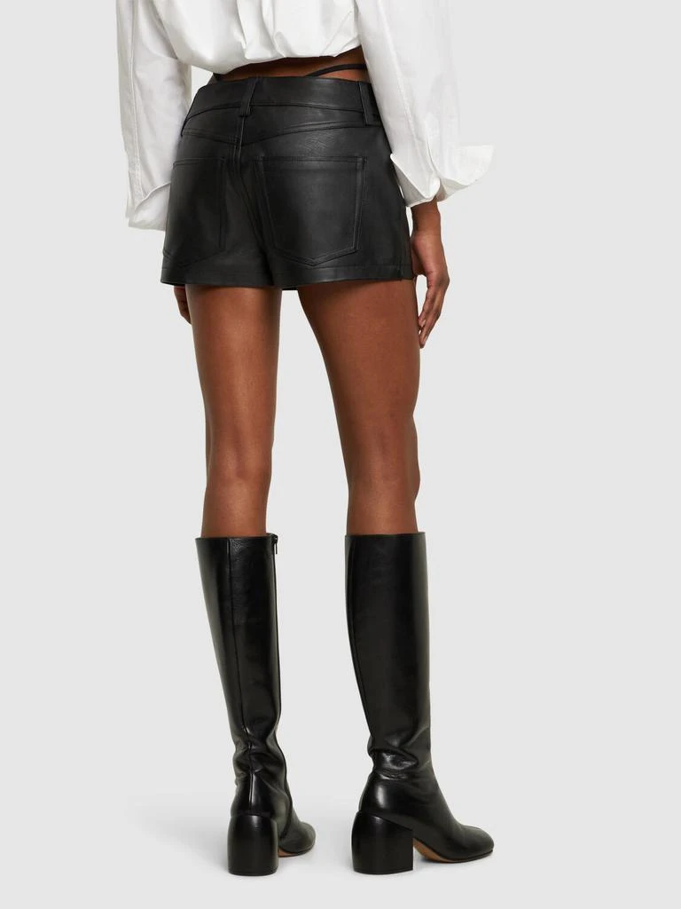 商品Alexander Wang|Leather Mini Skort W/ Buckle Belt,价格¥7464,第2张图片详细描述