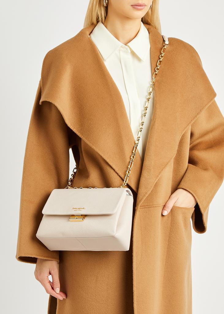 商品Kate Spade|Carlyle medium cream leather shoulder bag,价格¥3044,第7张图片详细描述