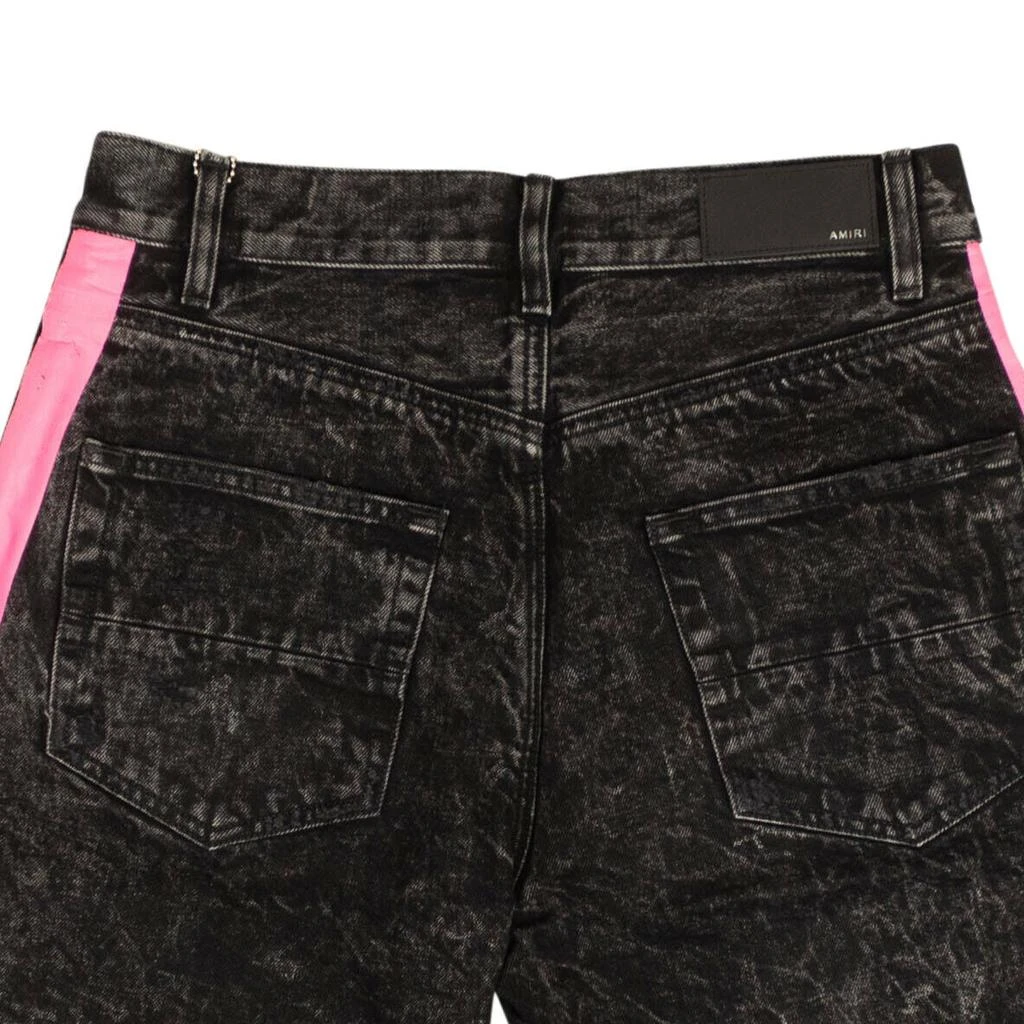 商品AMIRI|Black Denim Neon Pink Thrasher Shorts,价格¥1050,第4张图片详细描述