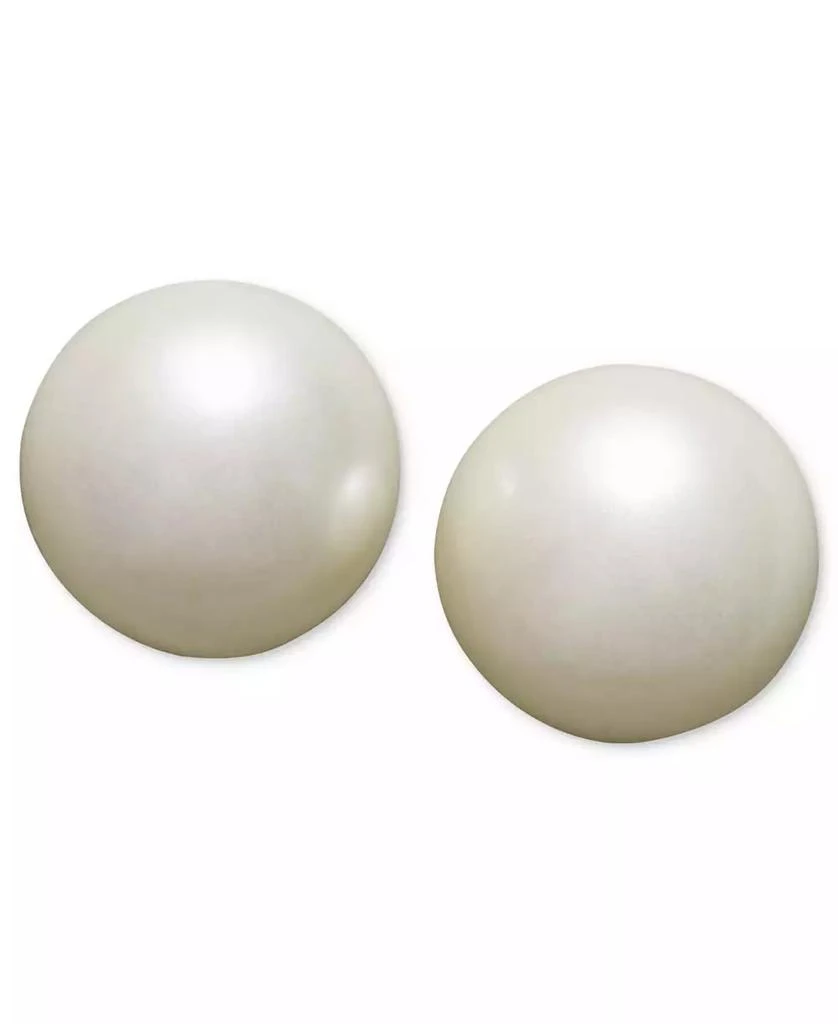 商品Charter Club|Silver-Tone Imitation Pearl (8mm) Stud Earrings, Created for Macy's,价格¥90,第1张图片