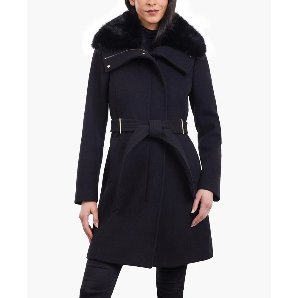 商品Michael Kors|Women's Wool Blend Belted Coat,价格¥898,第1张图片