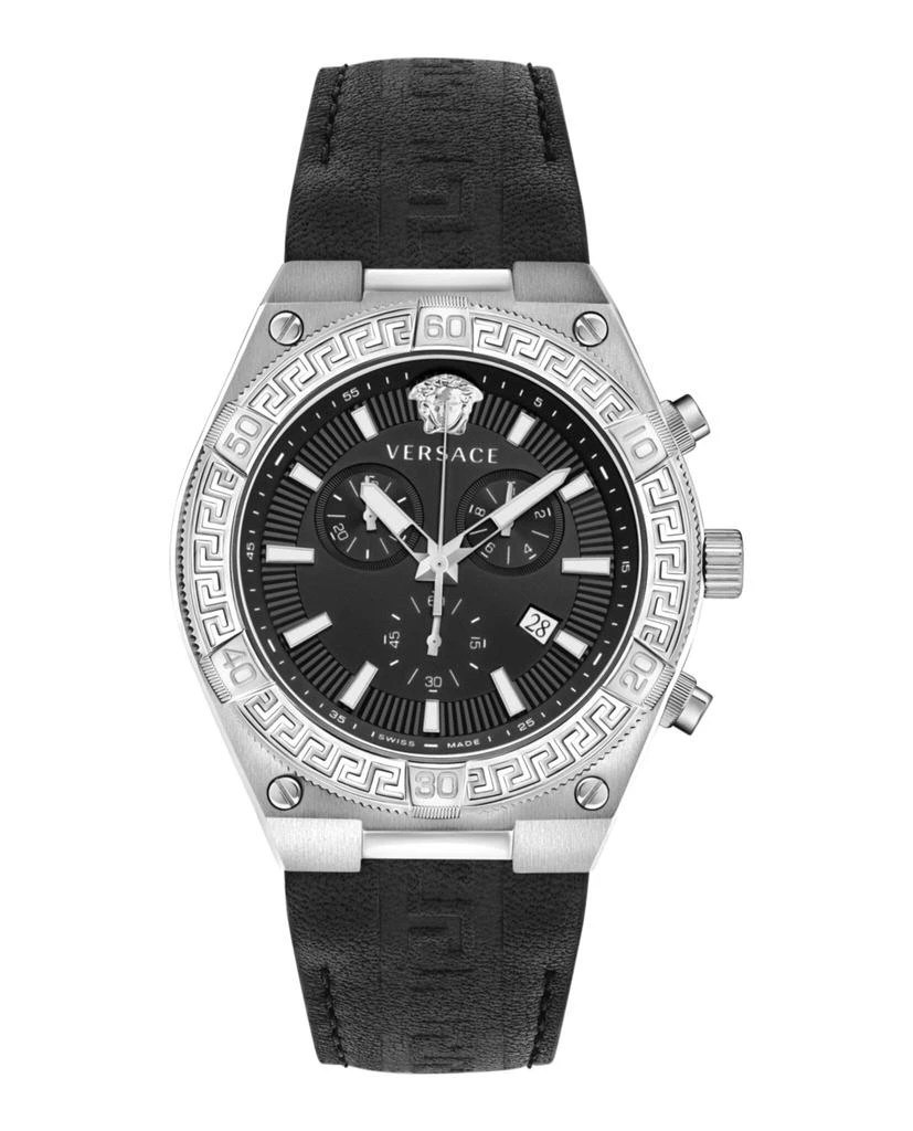商品Versace|男士 V-Sports 希腊回纹表带手表,价格¥3179,第1张图片