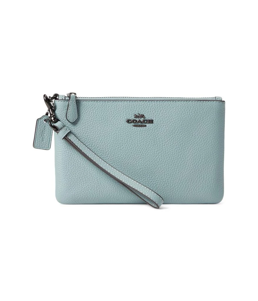 商品Coach|Polished Pebble Small Wristlet,价格¥443,第1张图片