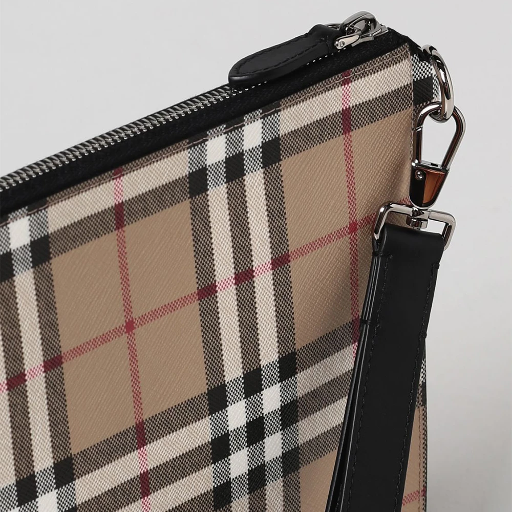 BURBERRY 格纹男士手拿包 8057940 商品