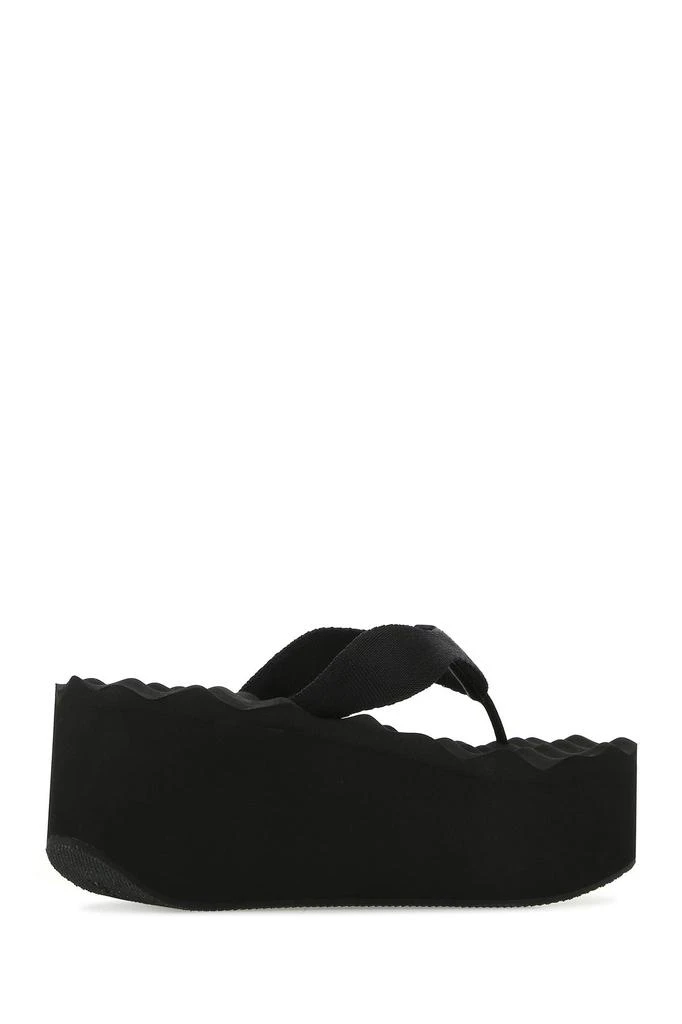 商品Alexander Wang|Black nylon thong slippers,价格¥1150,第2张图片详细描述