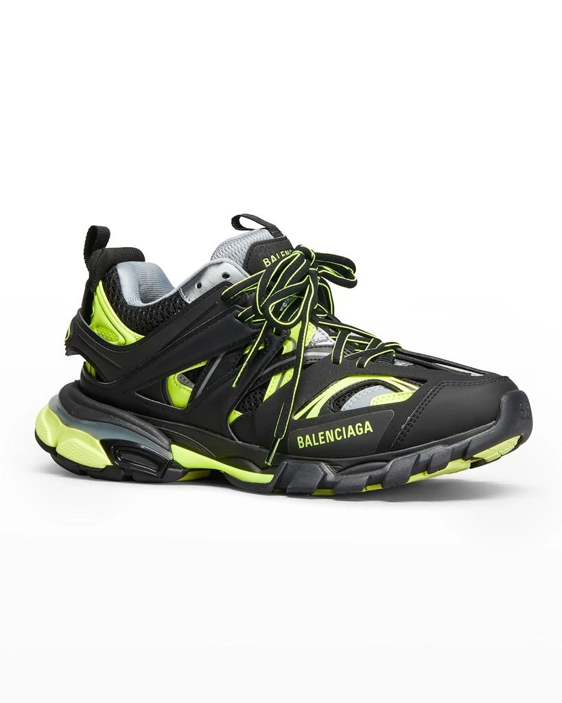 商品Balenciaga|Men's Track Faux Leather-Mesh Trainer Sneakers,价格¥8039,第2张图片详细描述