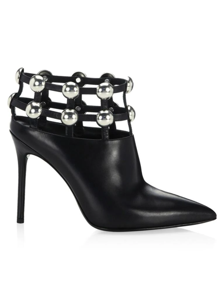 商品Alexander Wang|Tina Cage Leather Ankle Boots,价格¥3388,第1张图片
