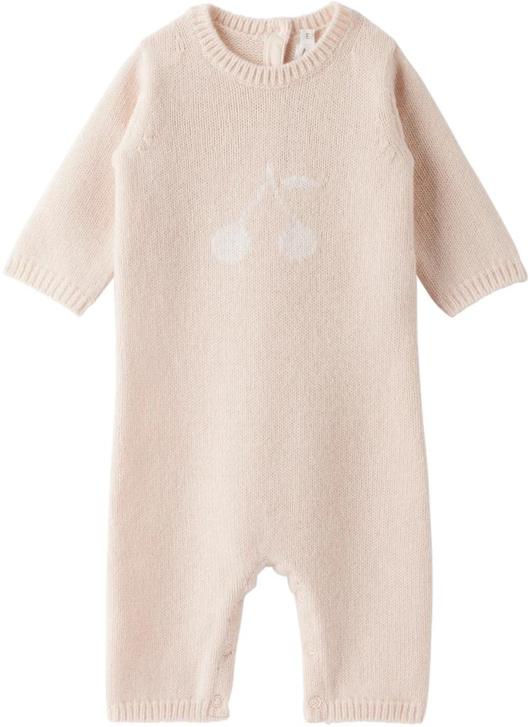 商品Bonpoint|Baby Pink The Woolmark Company Edition Tilouana Jumpsuit,价格¥1102,第1张图片