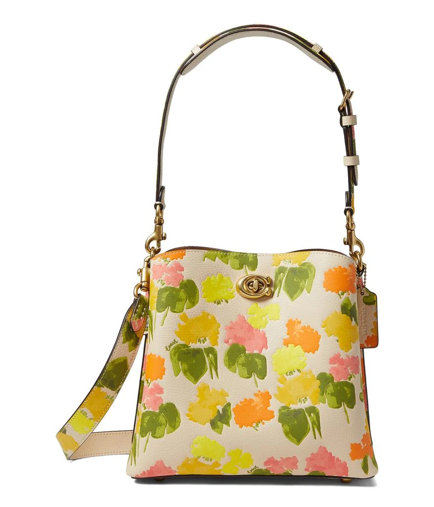 商品Coach|Floral Printed Leather Willow Bucket,价格¥1793,第1张图片