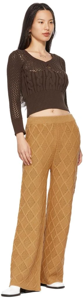 商品Isa Boulder|SSENSE Exclusive Tan Wafer Lounge Pants,价格¥1206,第4张图片详细描述