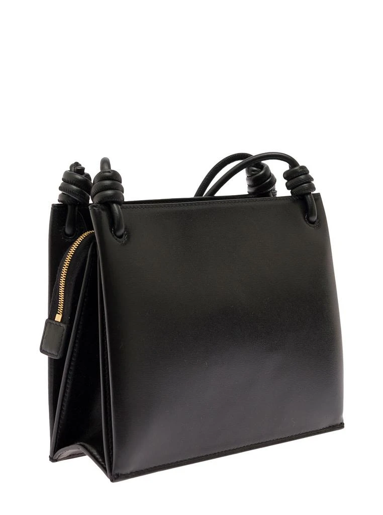 商品Jil Sander|Giro Small Black Leather Crossbody Bag With Logo Jil Sander Woman,价格¥5624,第2张图片详细描述