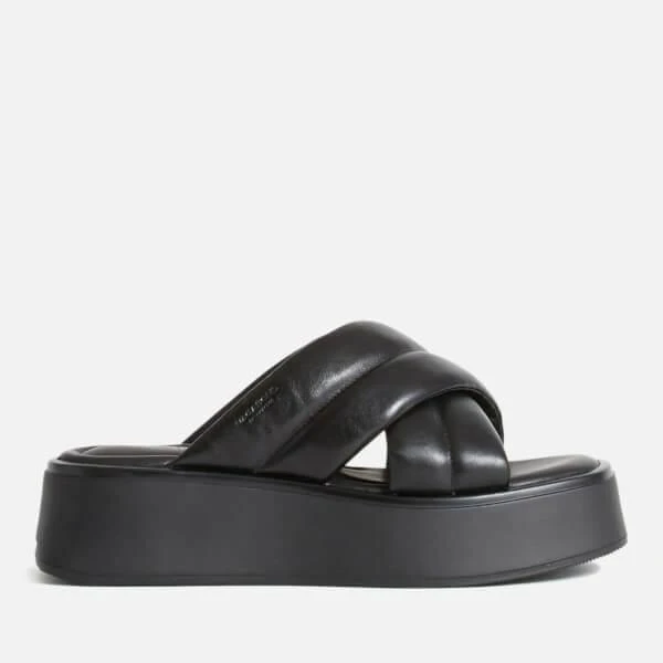 商品Vagabond|Vagabond Women's Courtney Leather Flatform Sandals - Black/Black,价格¥262,第1张图片详细描述