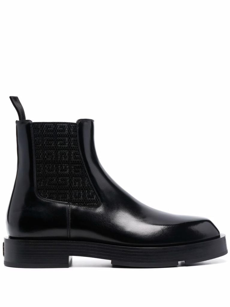 GIVENCHY - Squared Leather Anlke Boots商品第1张图片规格展示