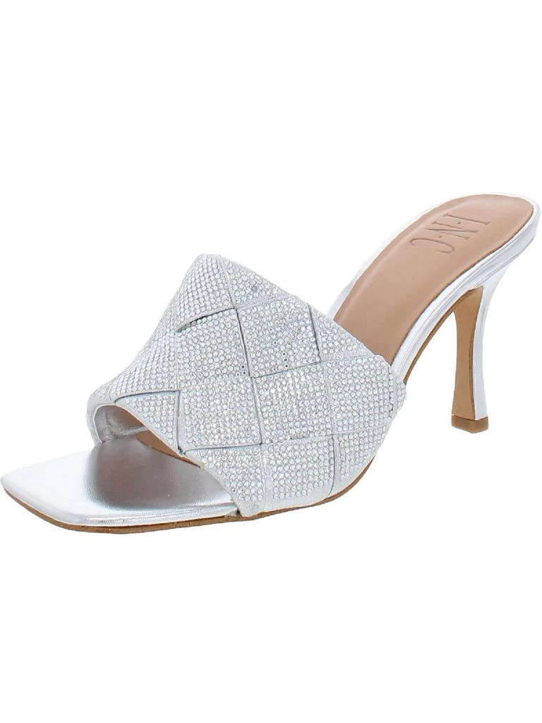 商品INC International|Liah2 Womens Rhinestone Square Toe Mule Sandals,价格¥223,第1张图片