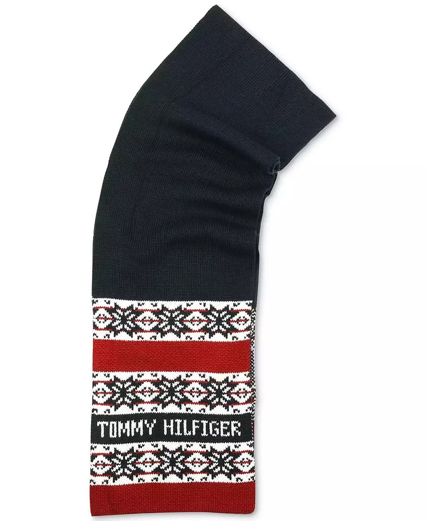 商品Tommy Hilfiger|Men's Snowflake Fair Isle Scarf,价格¥507,第4张图片详细描述