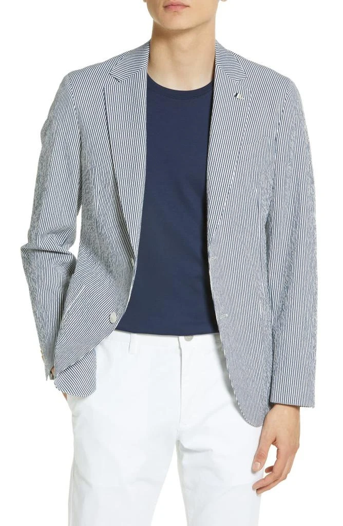 商品Hugo Boss|Hanry Stripe Cotton Blend Sport Coat,价格¥2398,第1张图片