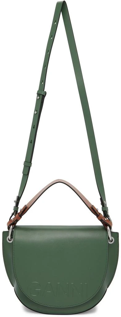商品Ganni|Green Banner Shoulder Bag,价格¥2194,第4张图片详细描述