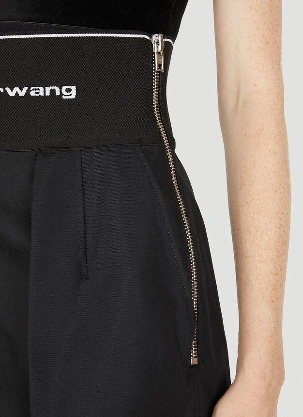 商品Alexander Wang|High Waist Pleated Shorts in Black,价格¥5292,第5张图片详细描述