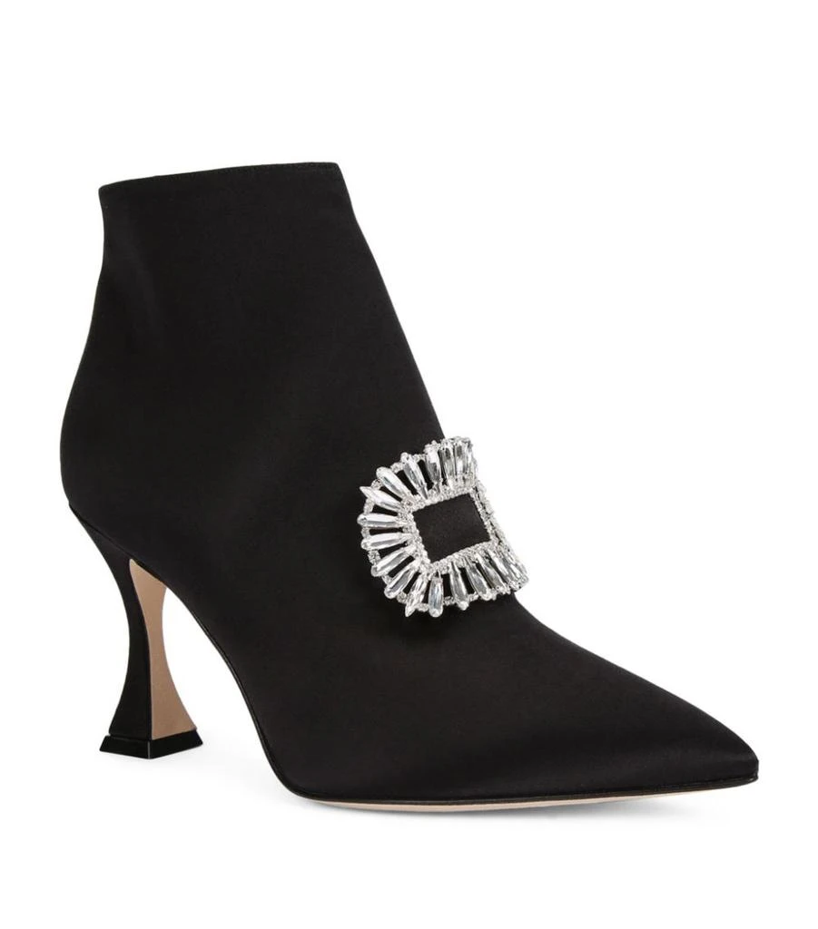 商品Manolo Blahnik|Satin Cantita Ankle Boots 90,价格¥7193,第1张图片