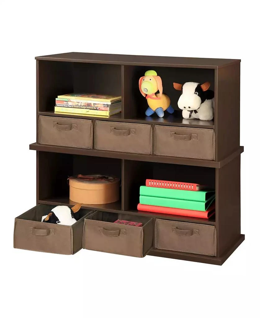Stackable Shelf Storage Cubby With Three Baskets 商品