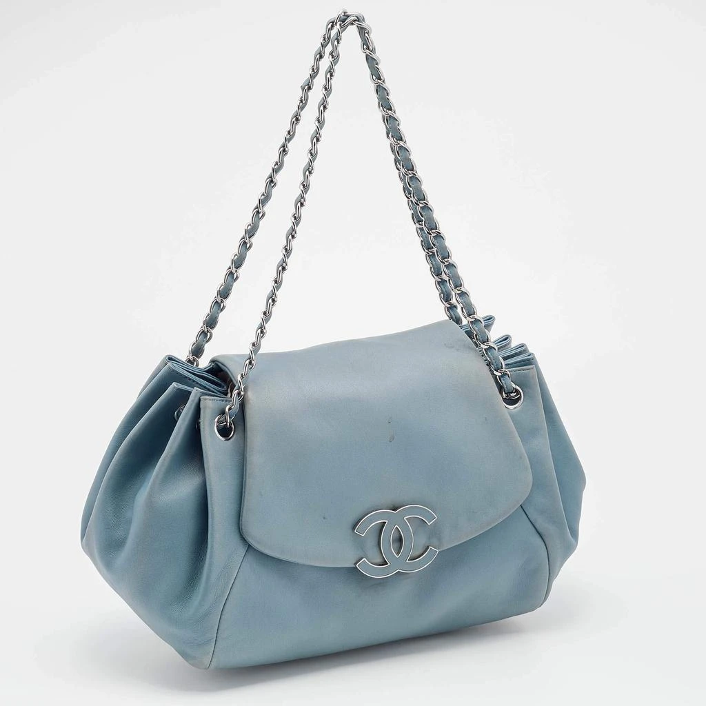 商品[二手商品] Chanel|Chanel Light Blue Leather Sensual CC Accordion Flap Bag,价格¥5839,第3张图片详细描述