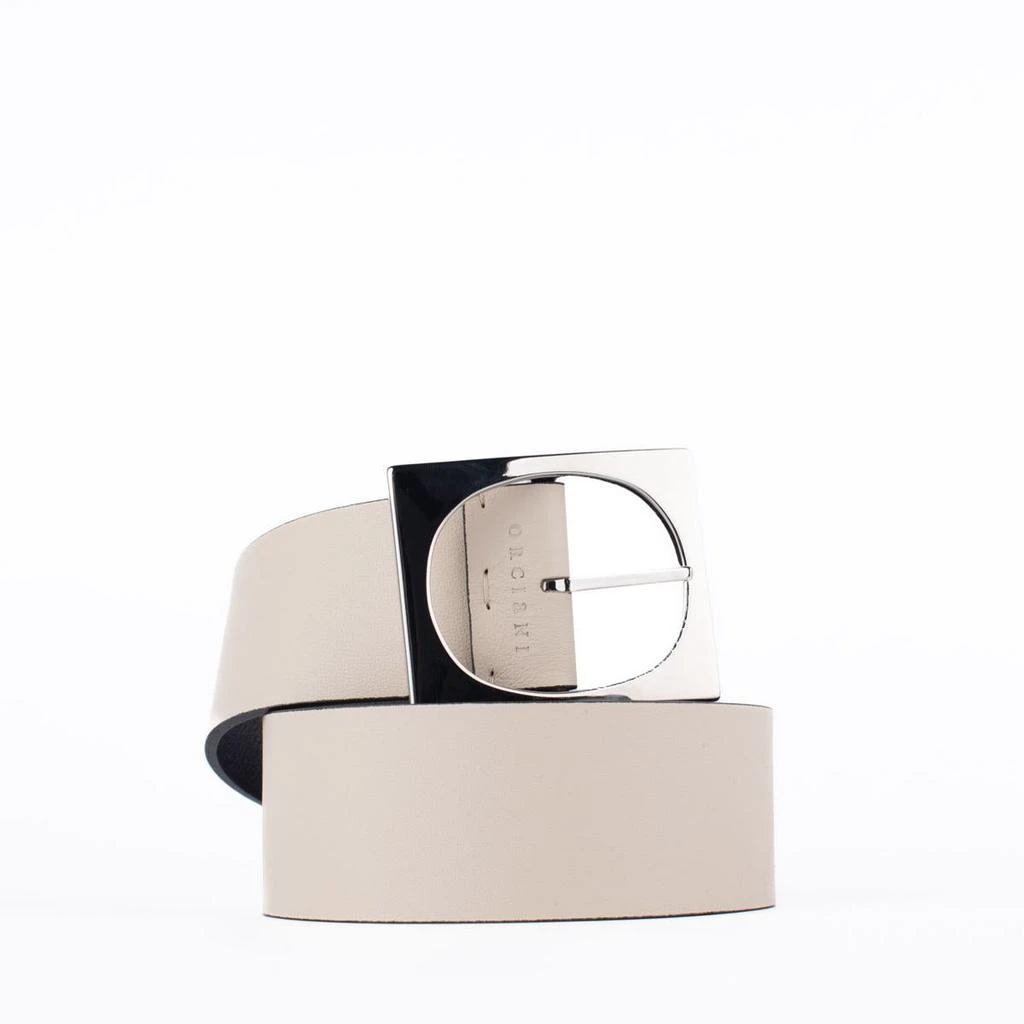 商品ORCIANI|ORCIANI Madlen double ivory leather belt,价格¥1035,第1张图片