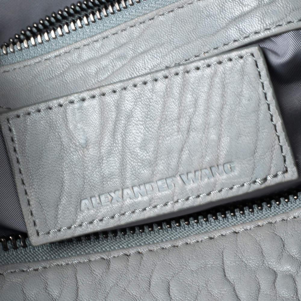 Alexander Wang Pale Blue Textured Leather Rockie Satchel商品第9张图片规格展示