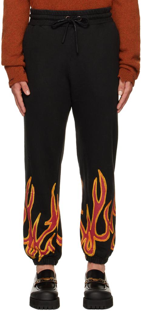 Black Flame Lounge Pants商品第1张图片规格展示